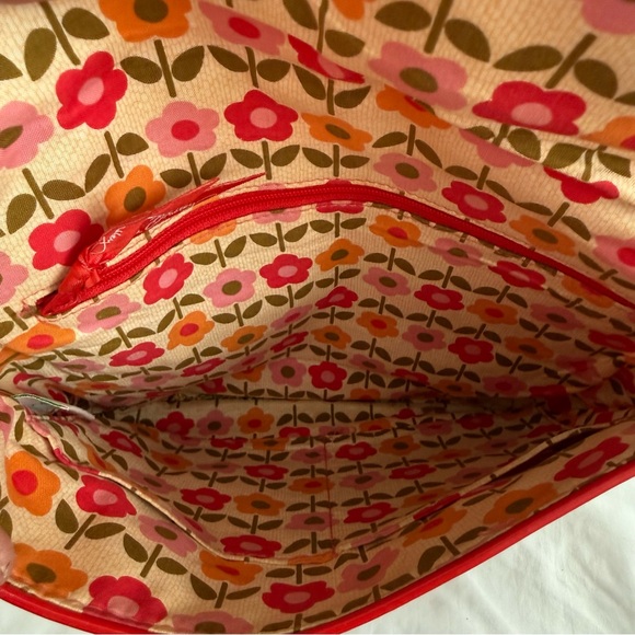 Vera Bradley Pink Floral Flower Pattern Large Crossbody Bag Purse and Wallet - Picture 5 of 8